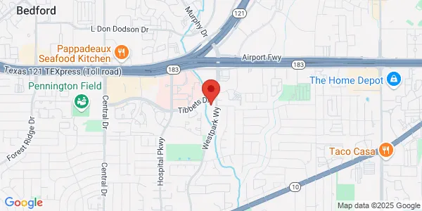 Map of 350 Westpark Way Ste 100 Euless, TX 76040