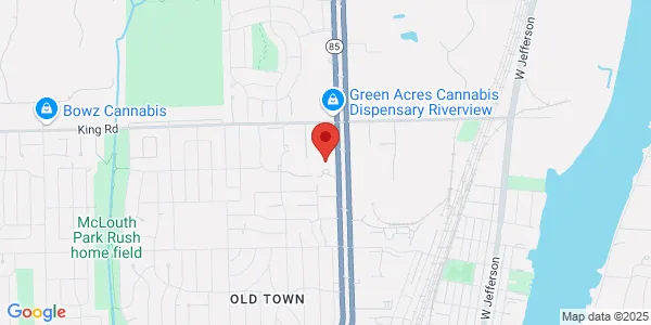 Map of 1676 Fort St Trenton, MI 48183