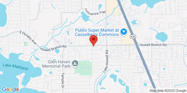 Map of 1900 Howell Branch Rd Winter Park, FL 32792