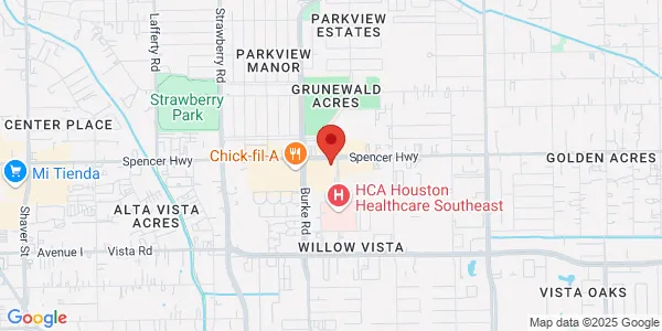Map of 3950 Spencer Hwy Pasadena, TX 77504