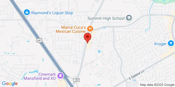 Map of 2360 Hwy 157 Mansfield, TX 76063