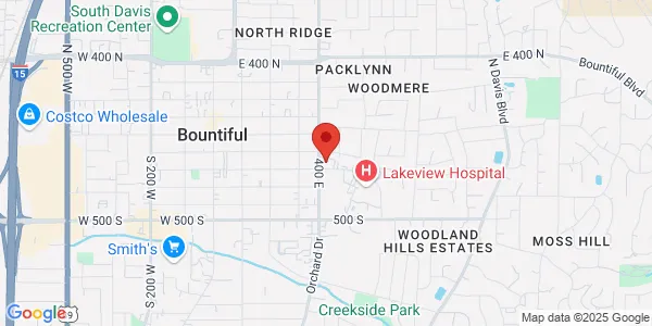 Map of 185 S 400th E Ste 100 Bountiful, UT 84010