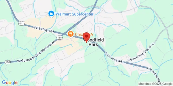 Map of 7625 Chapman Hwy Ste 105 Knoxville, TN 37920