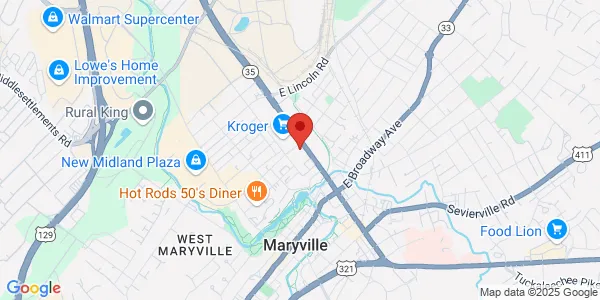 Map of 117 Gill St Alcoa, TN 37701