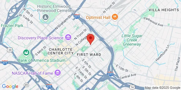 Map of 325 E 9th St Ste 100 Charlotte, NC 28202