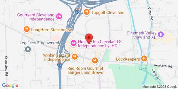 Map of 6055 Rockside Woods Blvd Ste 170 Independence, OH 44131