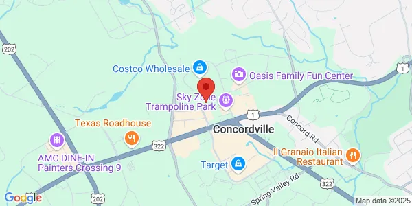 Map of 300 Evergreen Drive Glen Mills, PA 19342