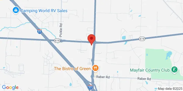 Map of 1622 E Turkeyfoot Lake Rd Ste 200 Akron, OH 44312