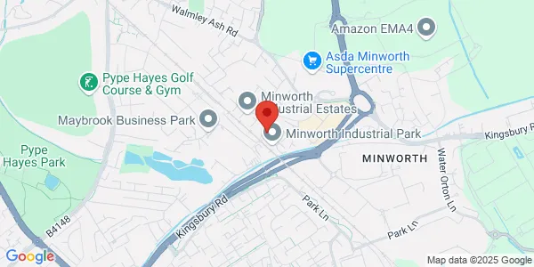 Map of 41 Forge Lane Minworth Industrial Park Minworth Sutton Coldfield B76 1AH United Kingdom
