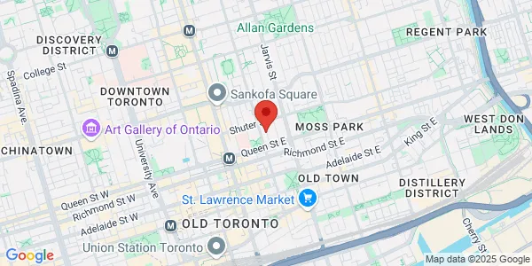 Map of 26 Dalhousie Street Toronto, ON M5B 2A5 Canada