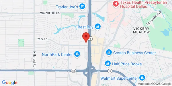 Map of 9101 N Central Expy Ste 300 Dallas, TX 75231