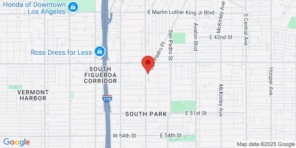 Map of 4524 San Pedro Pl Los Angeles, CA 90011