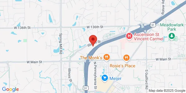 Map of 13345 N Illinois St Goodman Campbell Brain and Spine Carmel, IN 46032