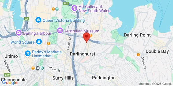 Map of 213-219 Darlinghurst Rd Darlinghurst New South Wales 2010 Australia