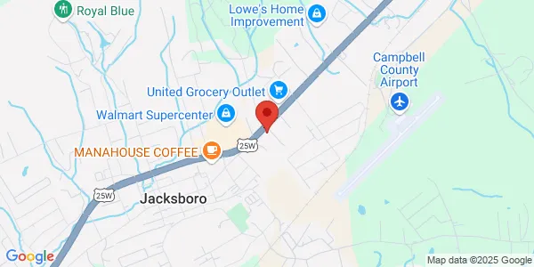Map of 2707 Jacksboro Pike Ste 2 Jacksboro, TN 37757