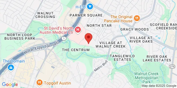 Map of 2200 Park Bend Dr Bldg 2, Ste 301 Austin, TX 78758