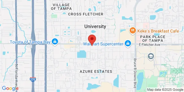 Map of 1903 E Fletcher Ave Tampa, FL 33612
