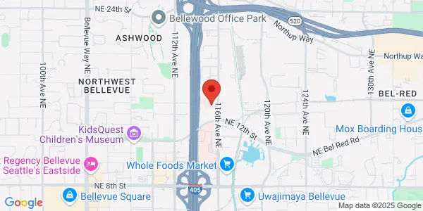 Map of 1515 116th Ave NE Ste 108 Bellevue, WA 98004