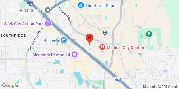 Map of 3345 Medpark Dr Denton, TX 76210