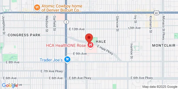 Map of 4600 E Hale Pkwy Ste 345 Denver, CO 80220