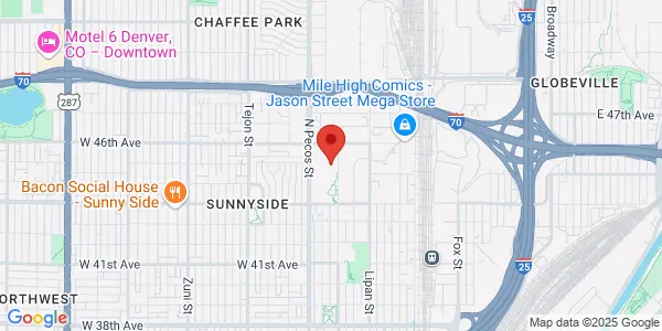 Map of 4545 Navajo St Denver, CO 80211