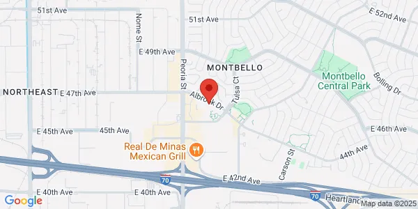 Map of 12600 E. Albrook Dr Denver, CO 80239