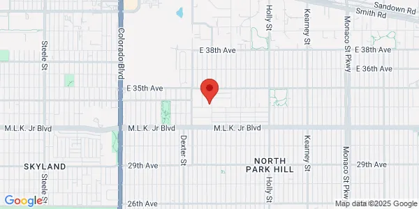 Map of 4995 E 33rd Ave Denver, CO 80207