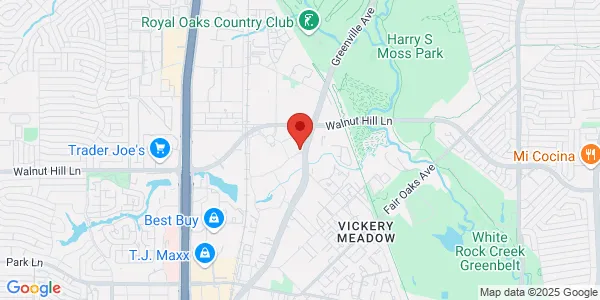 Map of 8230 Walnut Hill Ln Ste 500 Dallas, TX 75231