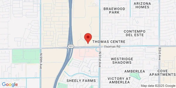 Map of 9250 W Thomas Rd Ste 360 Phoenix, AZ 85037