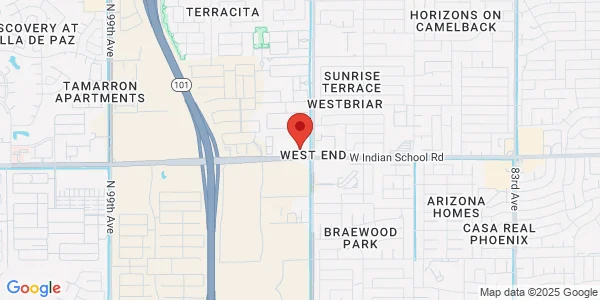 Map of 9150 W Indian School Rd Ste 136 Phoenix, AZ 85037