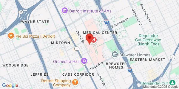 Map of 3990 John R St Detroit, MI 48201