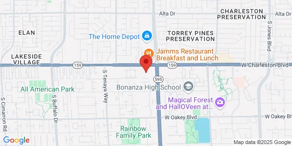 Map of 6883 W Charleston Blvd Ste A Las Vegas, NV 89117