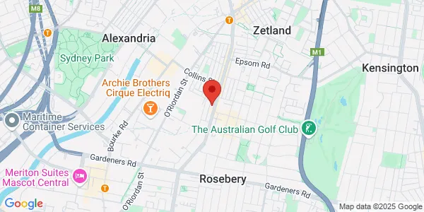 Map of 540 Botany Rd Alexandria New South Wales 2015 Australia