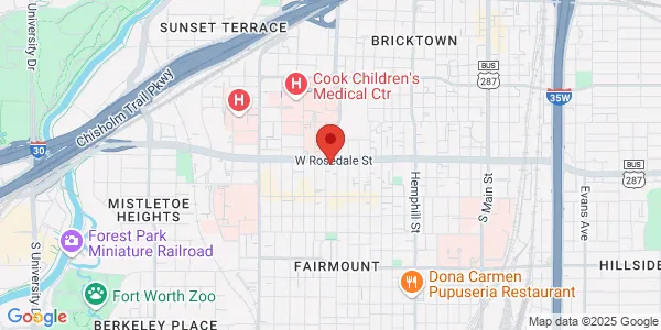 Map of 1111 5th Ave Fort Worth, TX 76104