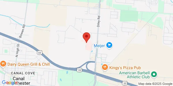 Map of 7911 Diley Rd Canal Winchester, OH 43110
