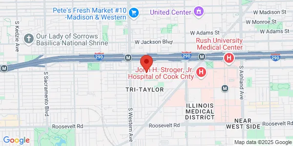 Map of 2255 West Harrison St Chicago, IL 60612