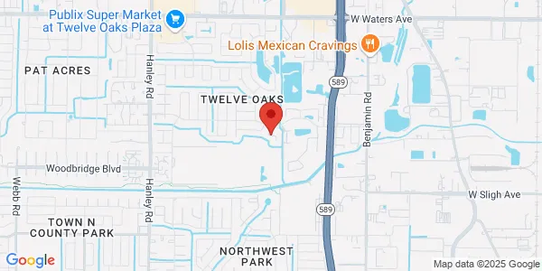 Map of Tampa, FL 33634