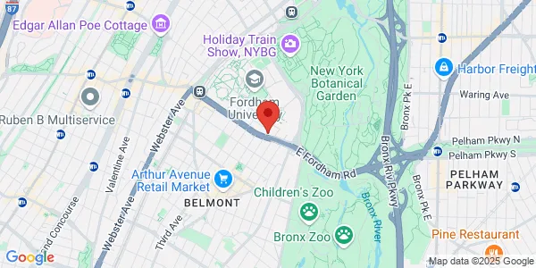 Map of 625 E Fordham Bronx, NY 10458