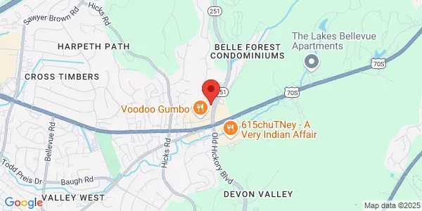 Map of 211 Old Hickory Blvd Nashville, TN 37221