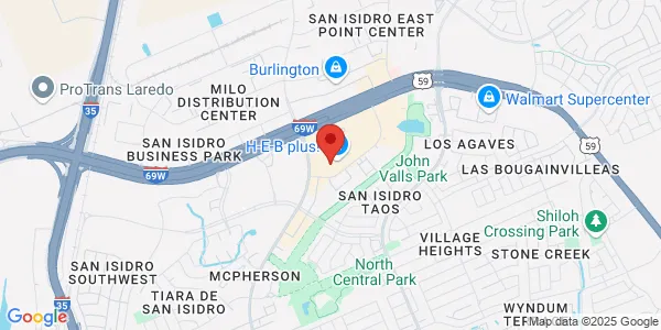 Map of 2438 Monarch Dr Ste A-375 Laredo, TX 78045