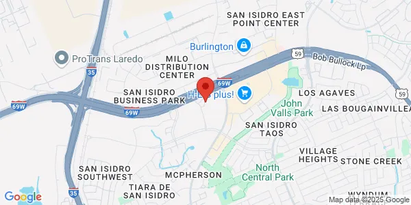 Map of 10700 McPherson Ave Laredo, TX 78045