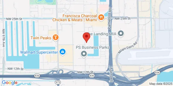 Map of 1701 NW 82nd Ave Doral, FL 33126