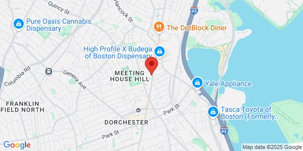 Map of 1353 Dorchester Ave Dorchester, MA 02122