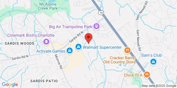 Map of 8510 Crown Crescent Ct Charlotte, NC 28227