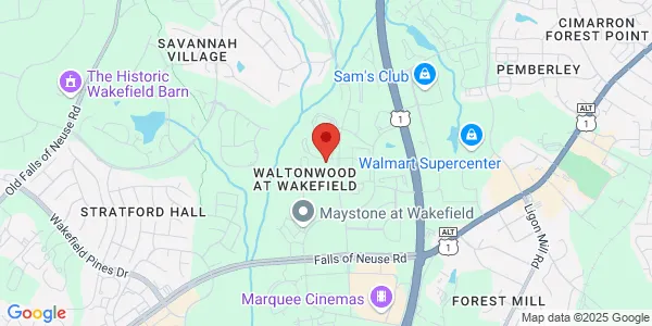Map of 11009 Ingleside Pl Raleigh, NC 27614