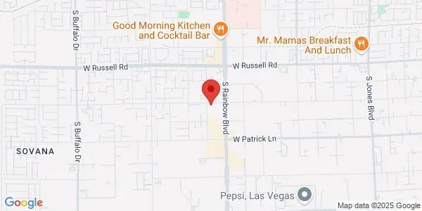 Map of 5915 South Rainbow Blvd Ste 100 Las Vegas, NV 89118
