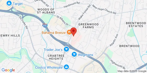 Map of 3320 Wake Forest Rd Ste 200 Raleigh, NC 27609