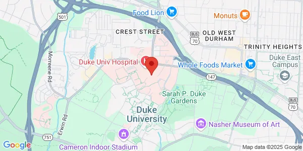 Map of 2301 Erwin Rd Durham, NC 27710