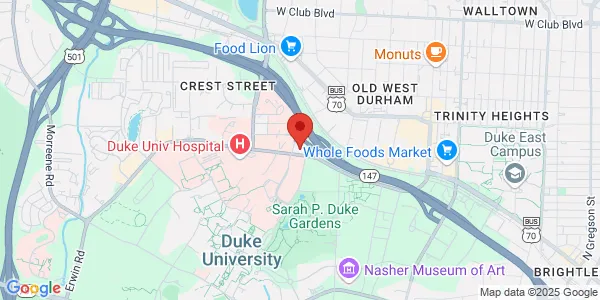 Map of 2100 Erwin Rd Durham, NC 27705