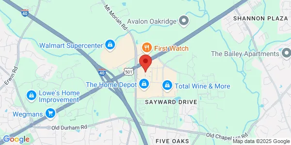 Map of 5324 McFarland Dr Durham, NC 27707